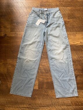 NWT Good American High Rise Wide Leg Jeans Size 4/27